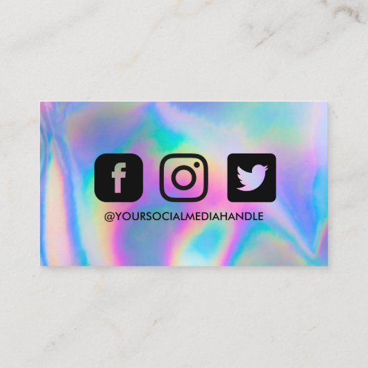 Holographic Drip Hartelijk dank voor de rendy Salo Visitekaartje (Achterkant)