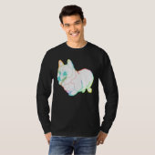 Holographic Fat Corgi Magnet T-shirt (Voorkant volledig)
