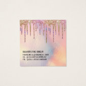 Holographic Glitter Drivers Ketting Display Kaart (Achterkant)