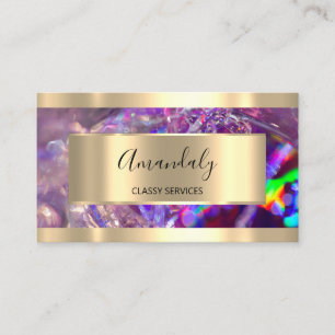 Holographic Gold Professional Makeup Rainbow Visitekaartje