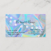 Holographic Grooming Service Loyalty-Kaarten Visitekaartje (Achterkant)