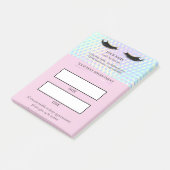 Holographic Lash appointment Post-it® Notes (Schuin)