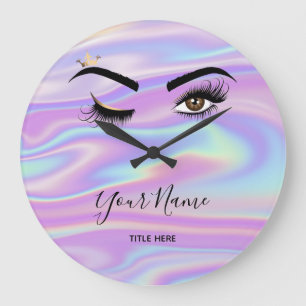 Holographic Makeup kunstenaar Wink Eye Lash Extens Grote Klok