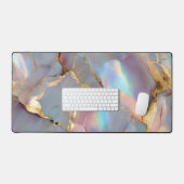 Holographic Marble Gold Abstract Art (Clavier et souris)