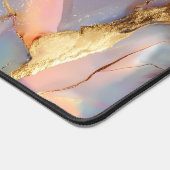 Holographic Marble Gold Abstract Art Bureaumat (Hoek)
