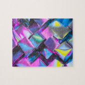 Holographic Neon Glow Aesthetic  Legpuzzel (Horizontaal)