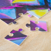 Holographic Neon Glow Aesthetic  Legpuzzel (Zijkant)