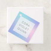 Holographic Ombre Bedankjes Labels (In situ)