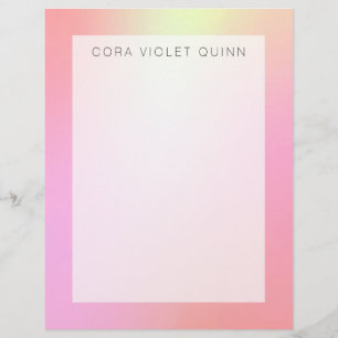 Holographic Ombre Briefhoofd