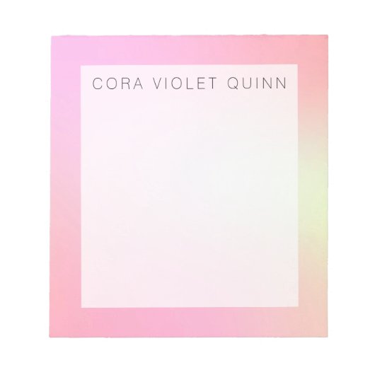 Holographic Ombre Notitieblok (Voorkant)