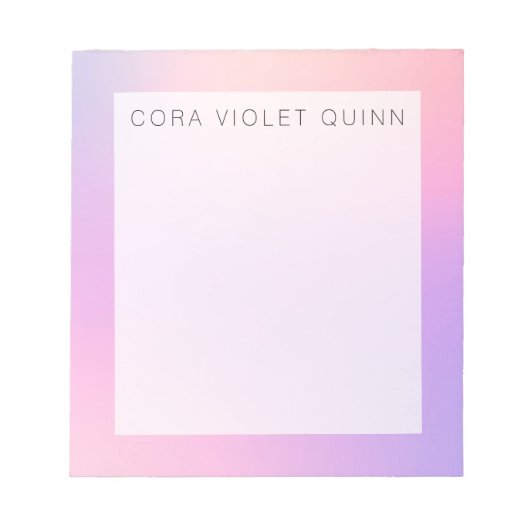 Holographic Ombre Notitieblok (Voorkant)