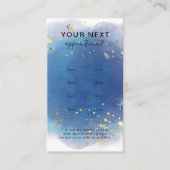 Holographic Signature Script Modern Glam Glitter Afsprakenkaartje (Voorkant)