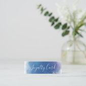 Holographic Signature Script Modern Glam Glitter Klantenkaartje (Staand voorkant)