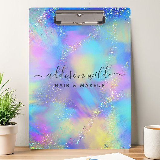 Holographic Sparkle Opal Iridescent Klembord