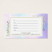 Holographic Spring Leaves Script Gift Certificate (Dos)