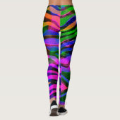 Holographie Abstraite arc-en-ciel Leggings (Dos)