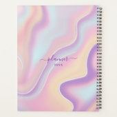Holographie Abstraite fille rose jaune Iridescente (Dos)