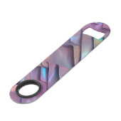Holographie abstraite/iridescente futuriste (Devant angulaire)