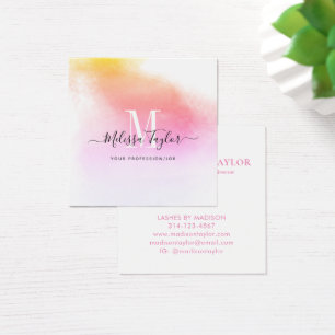 Holographie Carte photo rose et or