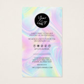 Holographie du code de Merci et de réduction d'ent (Dos)