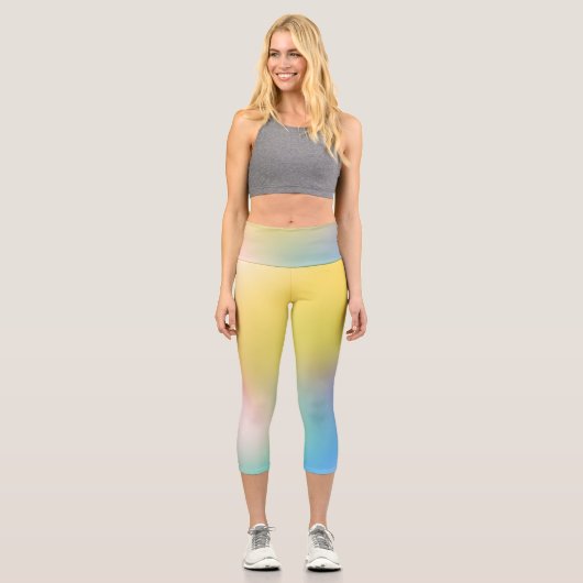 Holographique Abstrait Capri Leggings (Recto)