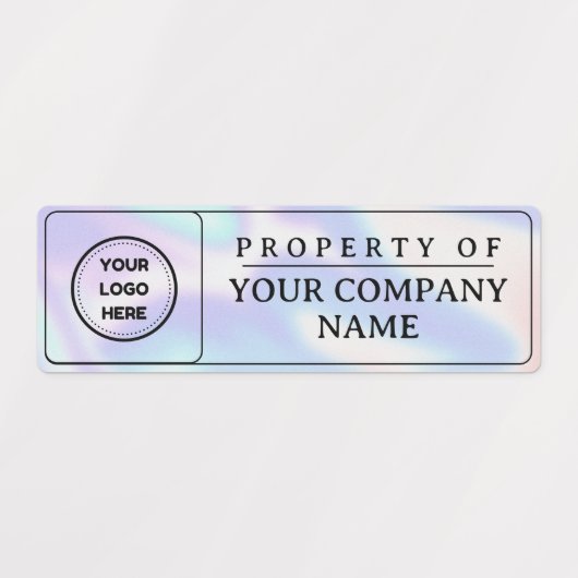 Holographique Ajouter Logo Propriété De Étiquette (Design 2)