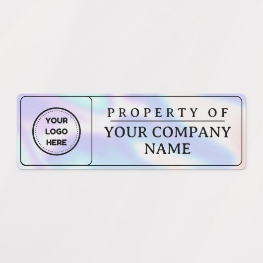 Holographique Ajouter Logo Propriété De Étiquette (Design 1)