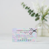 Holographique géométrique | Carte de fidélité (Debout devant)