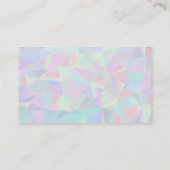 Holographique géométrique | Carte de fidélité (Dos)