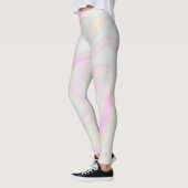 Holographique Iridescente Leggings esthétiques (Gauche)