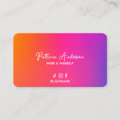 Holographique Moderne Lash Salon & Carte de fidéli (Devant)