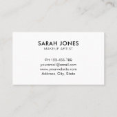 Holographique moderne minimaliste Carte de visite  (Dos)