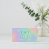 Holographique moderne Rainbow Metal - Carte de vis (Debout devant)