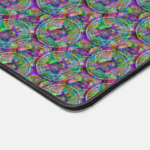 Holographique Motif Bitcoin Crypto argent Cool Gee