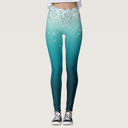 Holographique noël Leggings (Devant)
