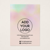 Holographique ombre bijoux oreille collier afficha (Dos)