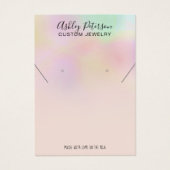 Holographique ombre bijoux oreille collier afficha (Devant)