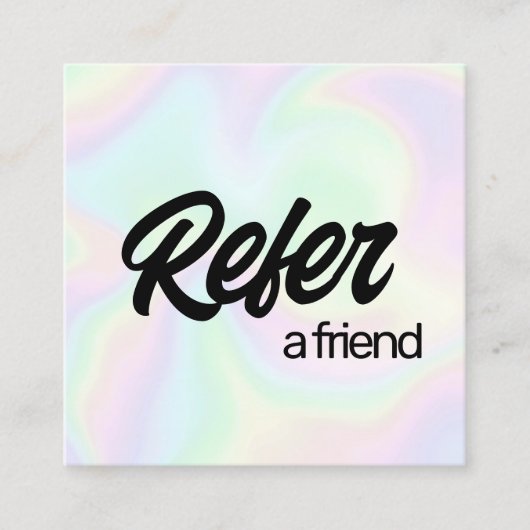 Holographique Référer une carte de référence d'ami (Devant)
