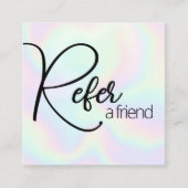 Holographique Référer une carte de référence d'ami (Devant)