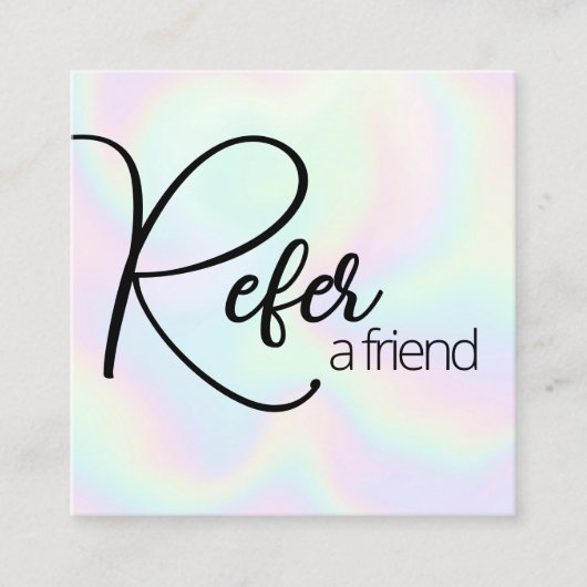 Holographique Référer une carte de référence d'ami (Devant)