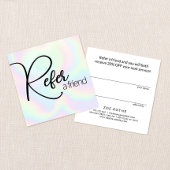 Holographique Référer une carte de référence d'ami