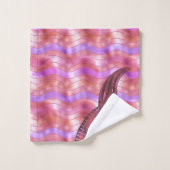 Holographique Rose Gold Mermaid Tail Waves Beach (Gant de toilette)