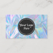 Holographique tendance Salon Merci Carte de visite (Dos)