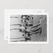 Holoku Hula Dancer met band PhotographyHawaii Briefkaart (Voorkant / Achterkant)