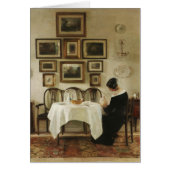 Holsøe Moeder en kind in een eetkamer CC0450 (Voorkant)