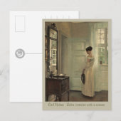 Holsøe Salon interieur avec femme CC0571 Carte pos (Devant / Derrière)