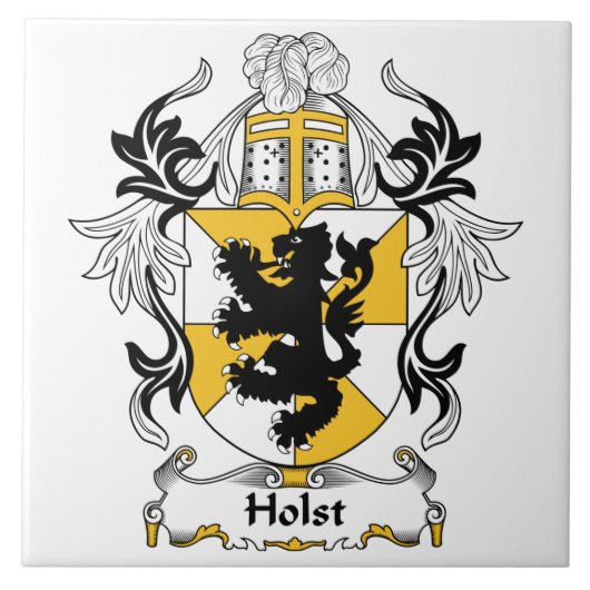 Holst Family Crest Tegeltje (Voorkant)