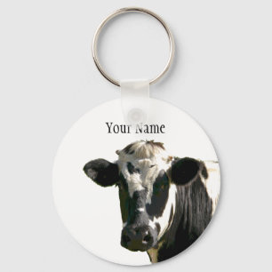 Holstein Cow Boerderij Animal Dairy Black & White Sleutelhanger