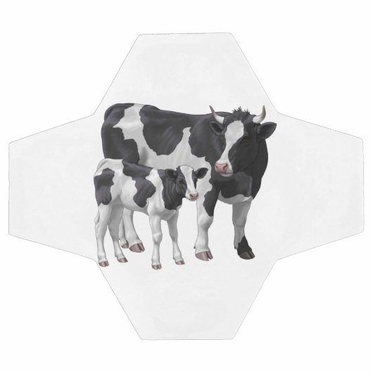 Holstein Cow & Cute Calf (Plat)