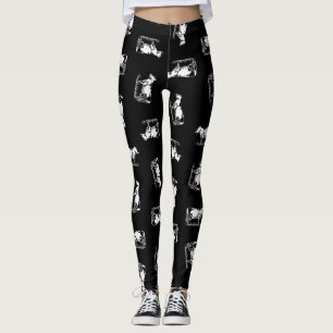  Holstein Cow Print Pattern Antiek koeien Leggings